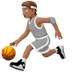 ⛹🏽 person bouncing ball: medium skin tone display on Apple